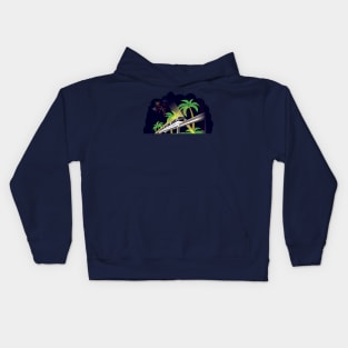 WDW Monorail at Night Kids Hoodie